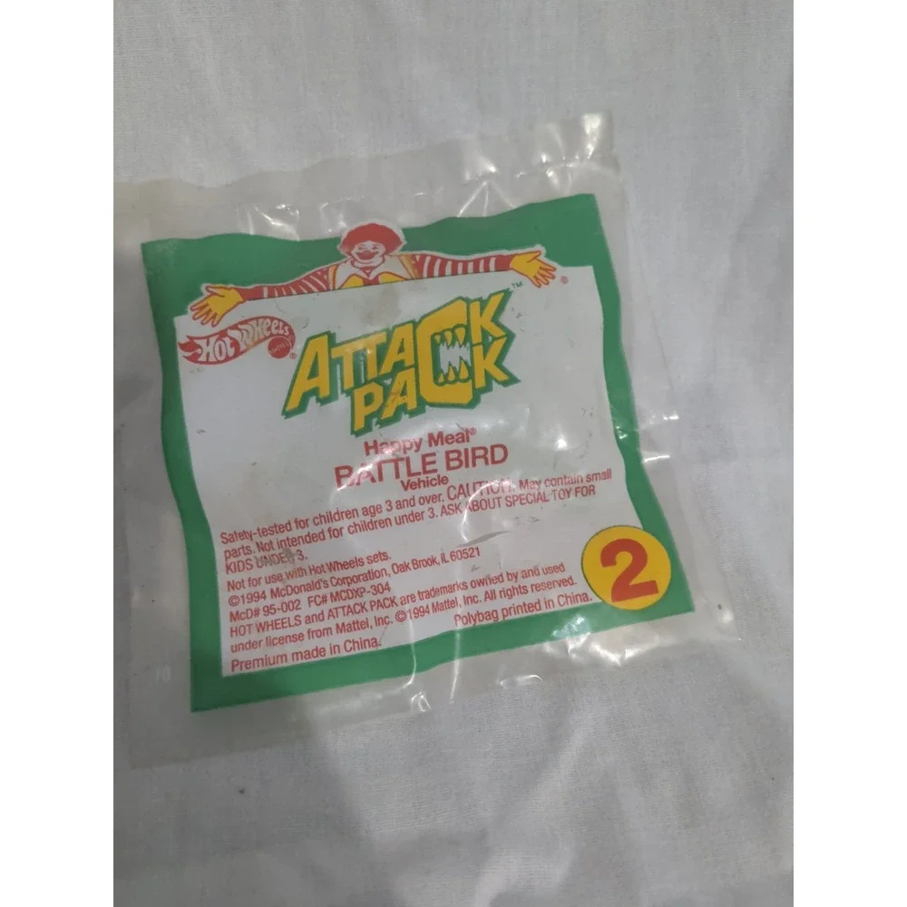 1994 McDonalds Attack Pack Battle Bird Vehicle MIP